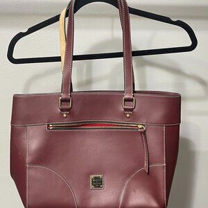 Dooney & Bourke Wine Colored Real Leather Purse